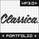 Classica: Minimalistic WordPress Portfolio Theme