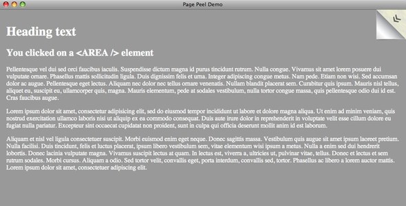 JSized Page Peel