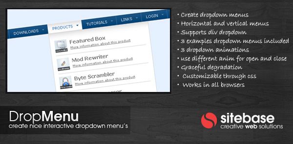 Drop Menu