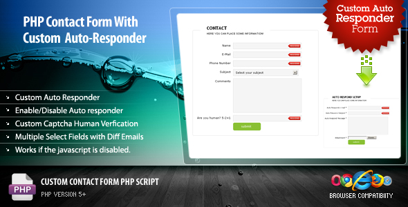 Contact Form With Custom Auto Responder
