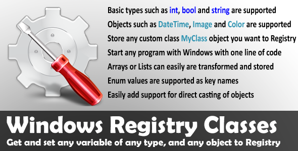 Windows Registry Classes